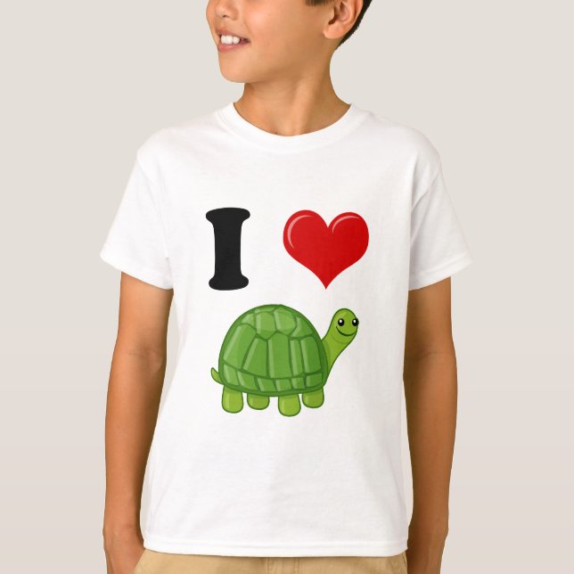 Camiseta Amo tortugas (Anverso)