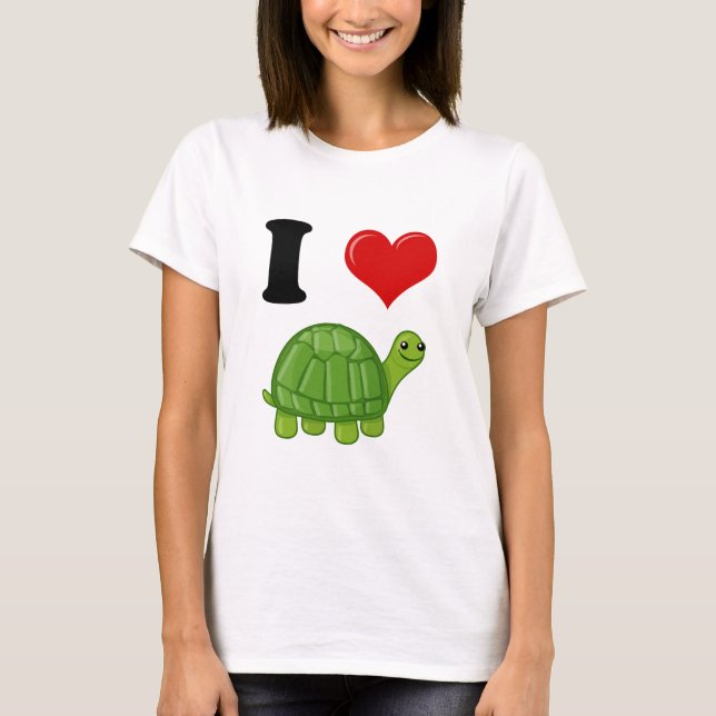 Camiseta Amo tortugas (Anverso)