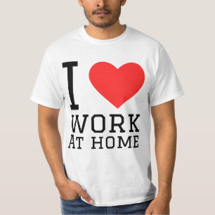 Camiseta Amo trabajar en casa
