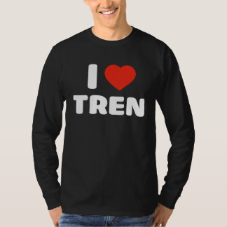 Camiseta Amo Tren I Heart Tren Bodybuilder