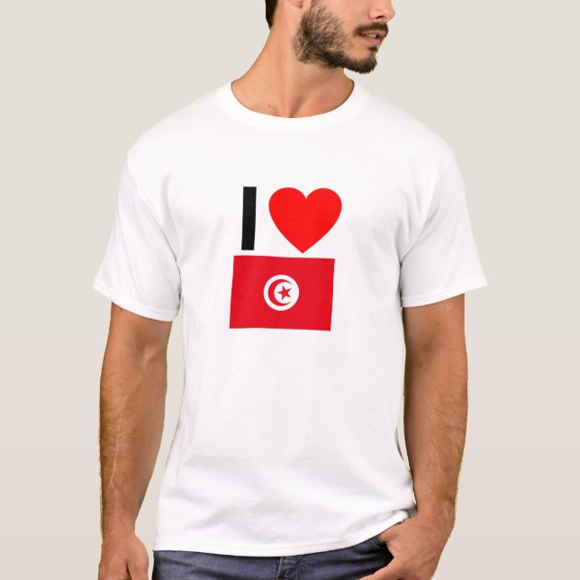 Camiseta amo túnez (Anverso)