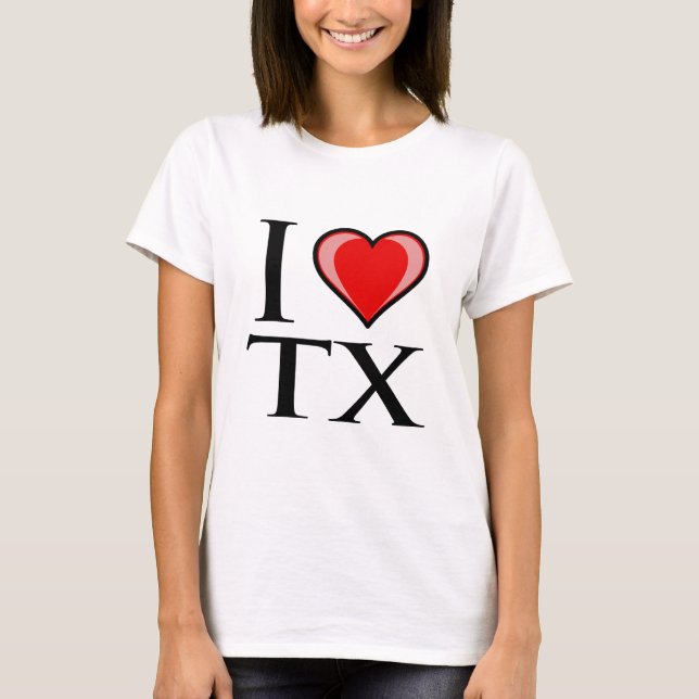 Camiseta Amo TX - Tejas (Anverso)