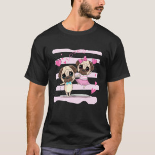 Camiseta Amo U Cute Pug Perro Lover Día de San Valentín Cou