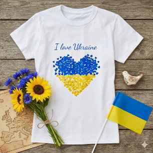Camiseta Amo Ucrania. Apoyo a Ucrania.