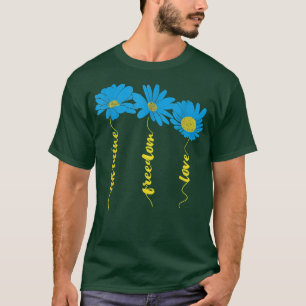 Camiseta AMO Ucrania Girasol Bandera Ucraniana Apoye A U