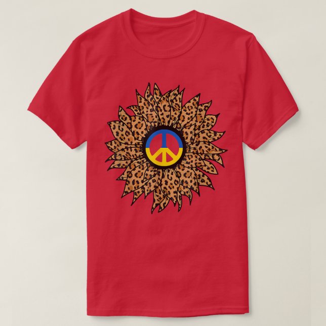 Camiseta AMO Ucrania Girasol Bandera Ucraniana Apoye A U (Diseño del anverso)
