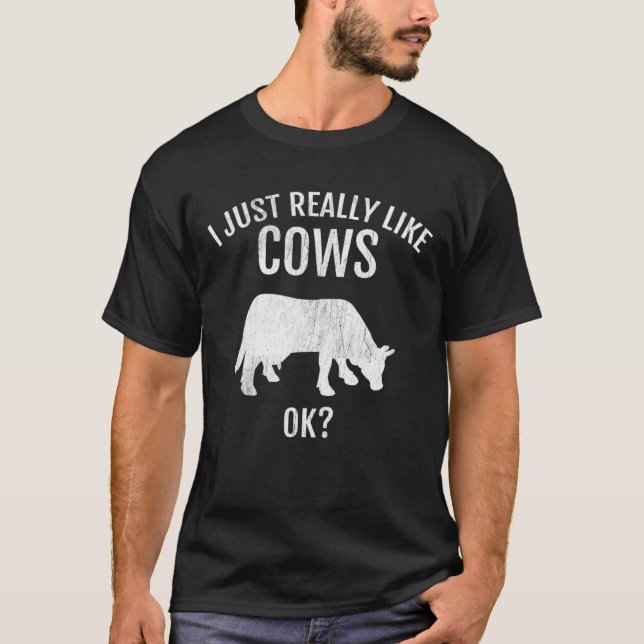 Camiseta Amo Vacas Granjero (Anverso)