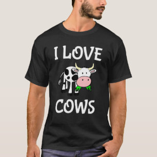 Camiseta Amo Vacas Granjero De Vaca Lindo