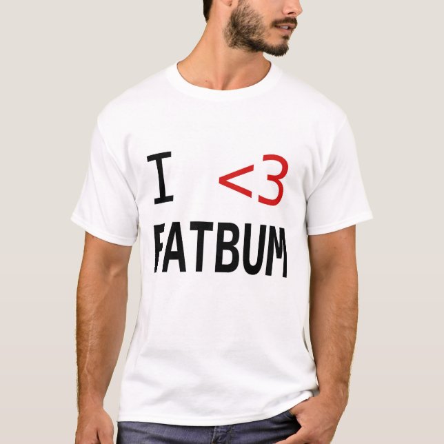 Camiseta amo vago gordo (Anverso)