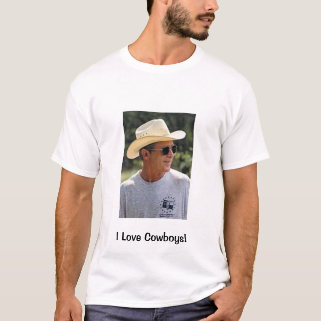 Camiseta Amo vaqueros y a George Bush (Anverso)