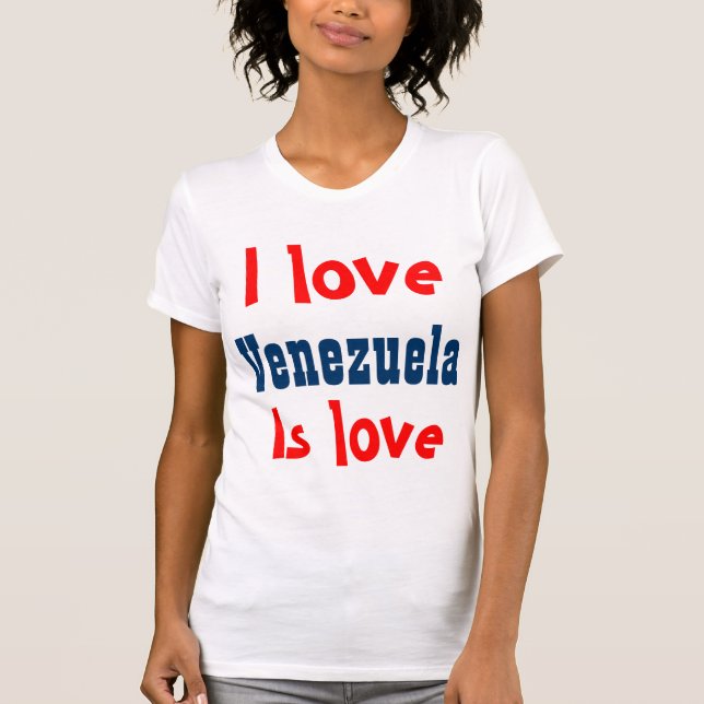 Camiseta Amo Venezuela (Anverso)