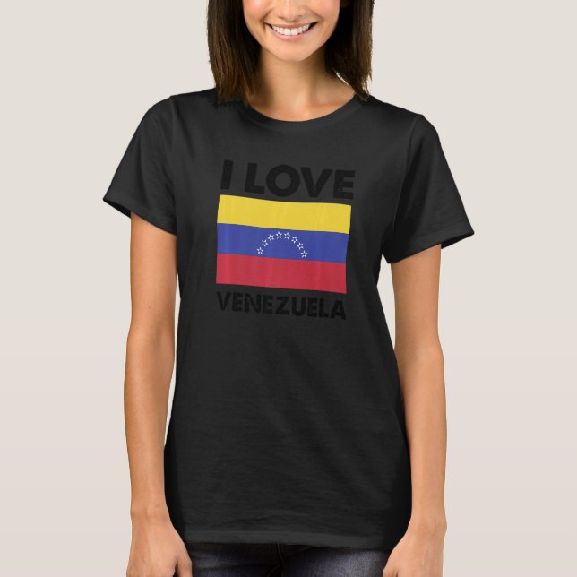 Camiseta Amo Venezuela Corazón Viajes Familiares Venezuela (Anverso)