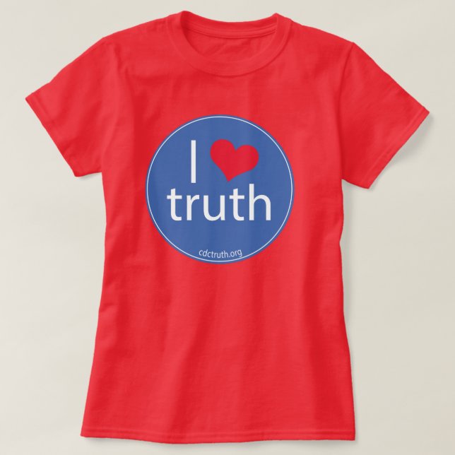 Camiseta Amo verdad (Diseño del anverso)