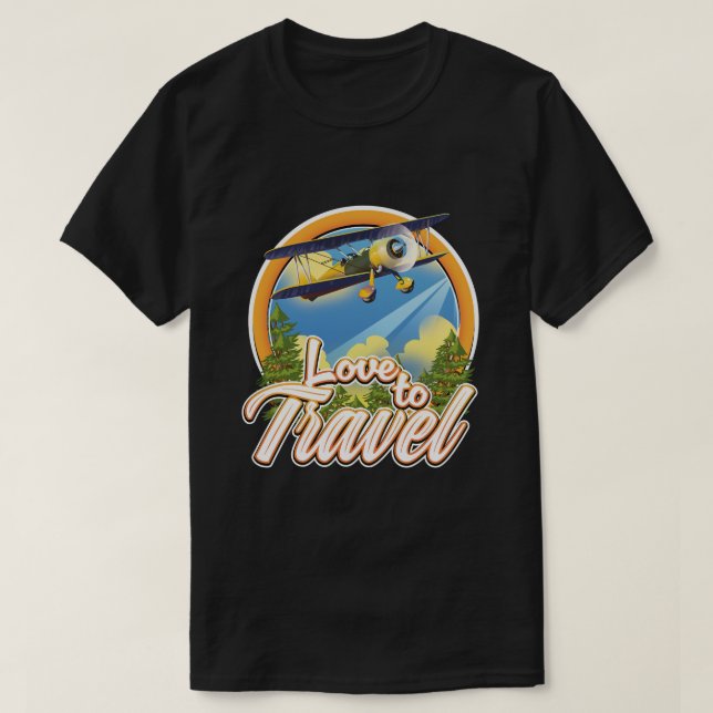 Camiseta Amo Viajar (Diseño del anverso)