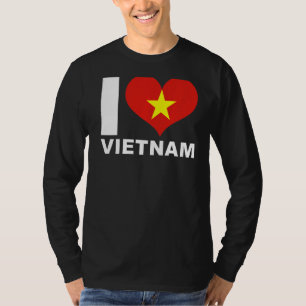 Camiseta Amo Vietnam Bandera del Corazón