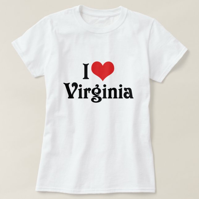 Camiseta Amo Virginia (Diseño del anverso)
