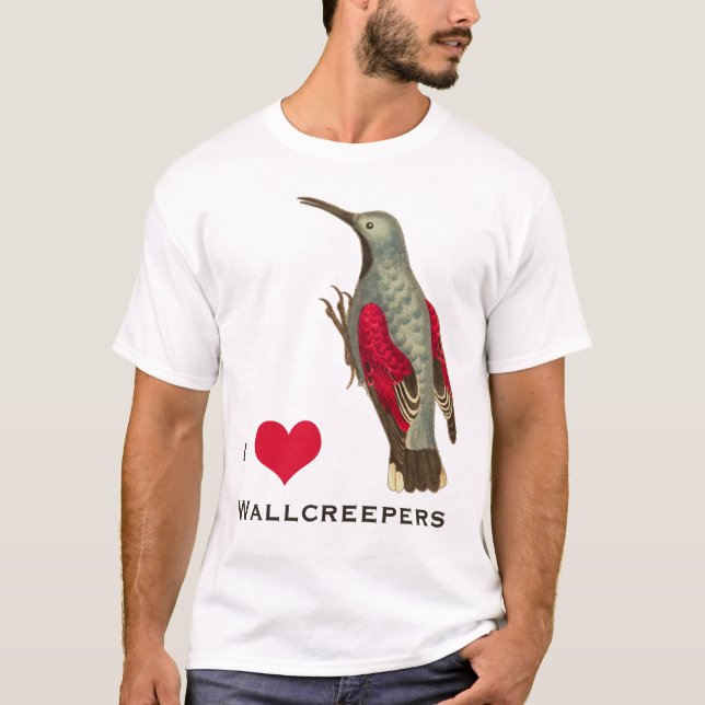 Camiseta Amo Wallcreepers para el Birder o Twitcher (Anverso)