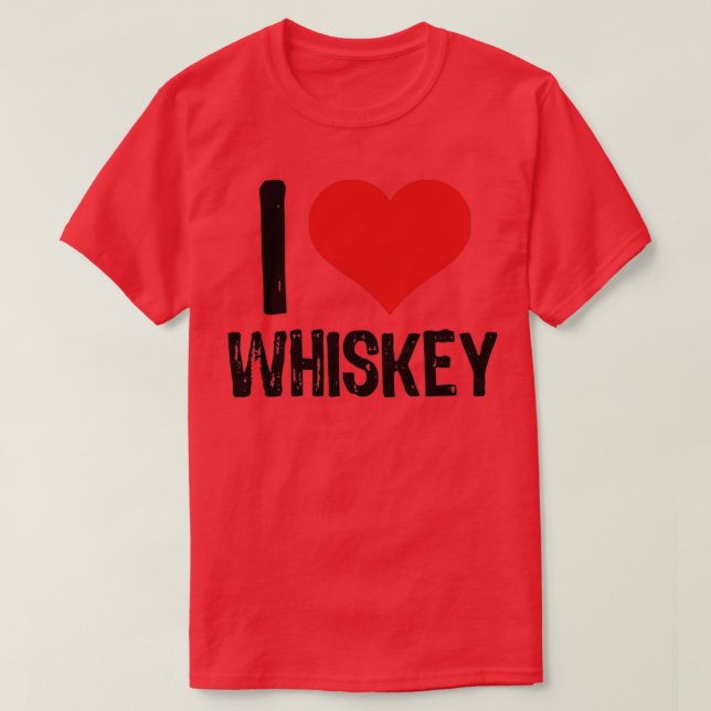 Camiseta Amo Whiskey (Diseño del anverso)