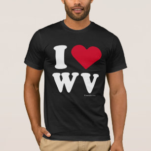 CAMISETA "AMO WV" "QUE AMO VIRGINIA OCCIDENTAL "
