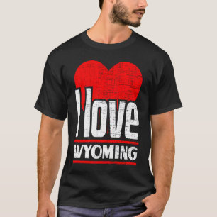 Camiseta Amo Wyoming Mejor Estado Hogar del Corazón Wyoming