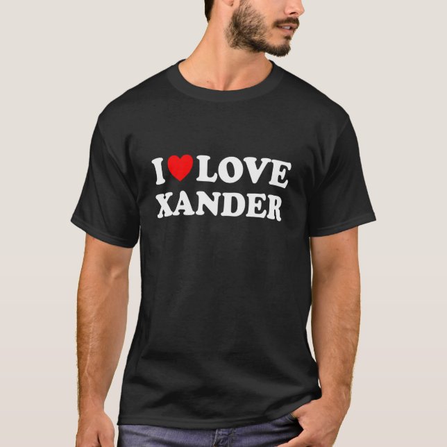 Camiseta Amo Xander I Heart Xander (Anverso)