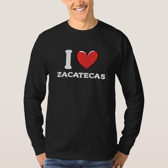 Camiseta Amo Zacatecas México (Anverso)