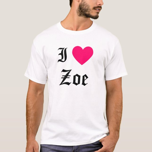Camiseta Amo Zoe (Anverso)