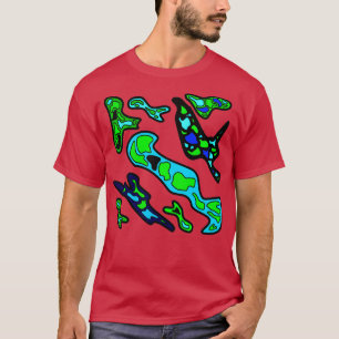 Camiseta amoeba landsat
