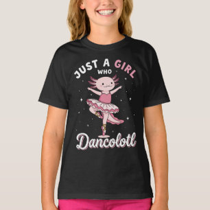 Camiseta Amojón Axolotl de la Ballerina Pastel de Tutu Rosa