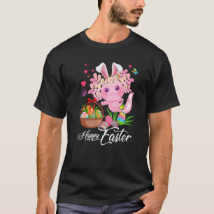 Camiseta Amojón lindo Axolotl con cesta de huevos de Pascua