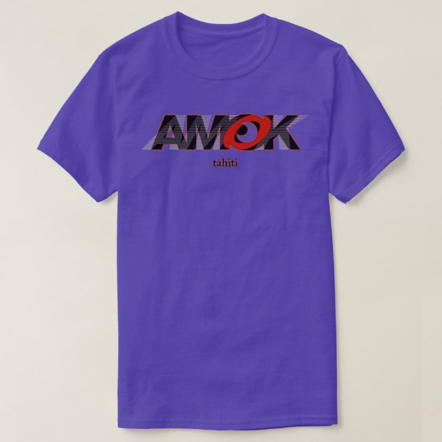 Camiseta AMOK tahiti (Diseño del anverso)