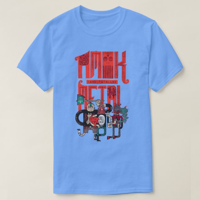 Camiseta Amok y totalmente Metalizado (Diseño del anverso)