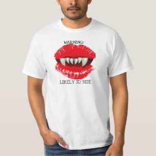 CAMISETA AMONESTADOR PROBABLEMENTE MORDER LA IMPRESIÓN DE
