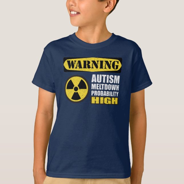 Camiseta amonestadora de la fusión del autismo (Anverso)