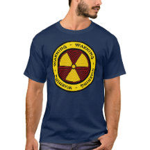 Camiseta amonestadora de la radiación del arte