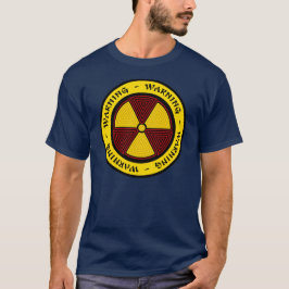 Camiseta amonestadora de la radiación del arte