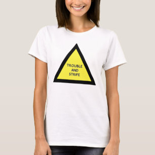 Camiseta amonestadora del problema y de la