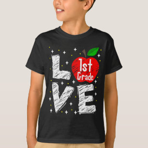 Camiseta Amor 1er Grado Divertido Regalo Para Maestro De Re