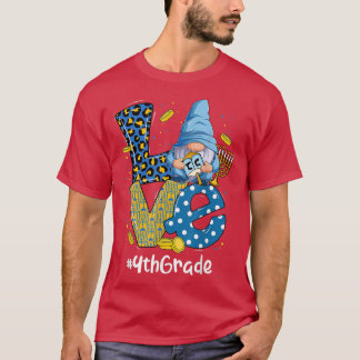 Camiseta Amor 4º grado Leopard Gnome Feliz Chanukah Hanukk