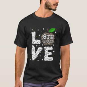 Camiseta Amor 8° Grado De Apple Divertido De Vuelta Al Prof