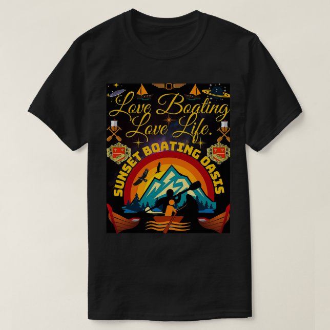 CAMISETA AMOR A BOATES AMAR LA VIDA ATELIER (Diseño del anverso)