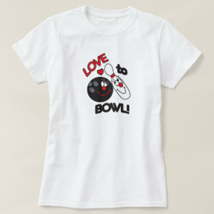 Camiseta Amor a Bowl Bowl Pin y Ball