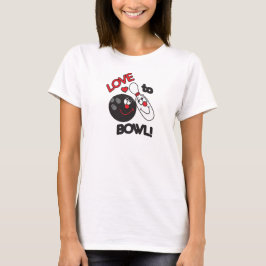 Camiseta Amor a Bowl Bowl Pin y Ball