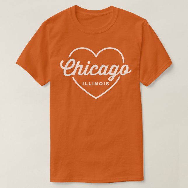Camiseta Amor a Chicago Illinois (Diseño del anverso)