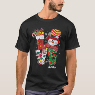 Camiseta AMOR A CNA Navidades de enfermería de la vida Niev