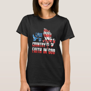 Camiseta Amor A La Fe Del País En Dios 4 De Julio Estadouni