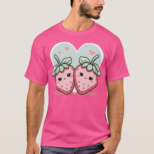 Camiseta Amor a la fresa dulce (Anverso)