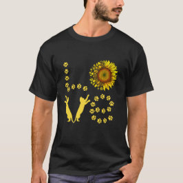 CAMISETA AMOR A LA PAPA DE GATO Y A LAS FLORES
