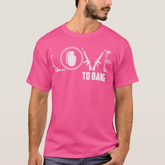 Camiseta Amor A Las Armas De Bang (Anverso)