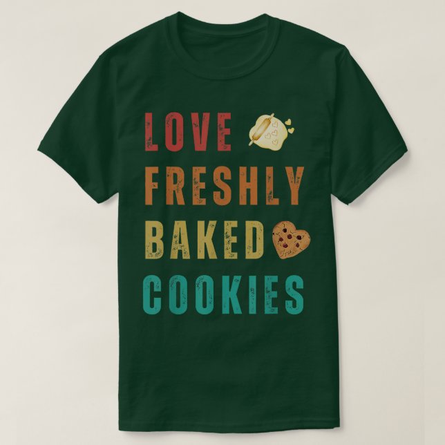 CAMISETA AMOR A LAS COOKIES FRESCO (Diseño del anverso)